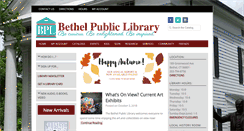 Desktop Screenshot of bethellibrary.org