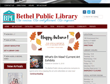 Tablet Screenshot of bethellibrary.org